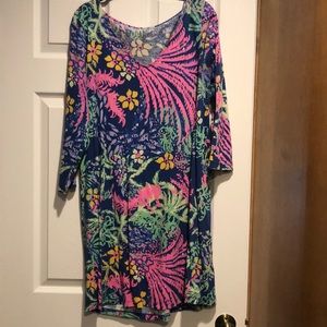 Lilly Pulitzer Cotton A Line Tropical Dress